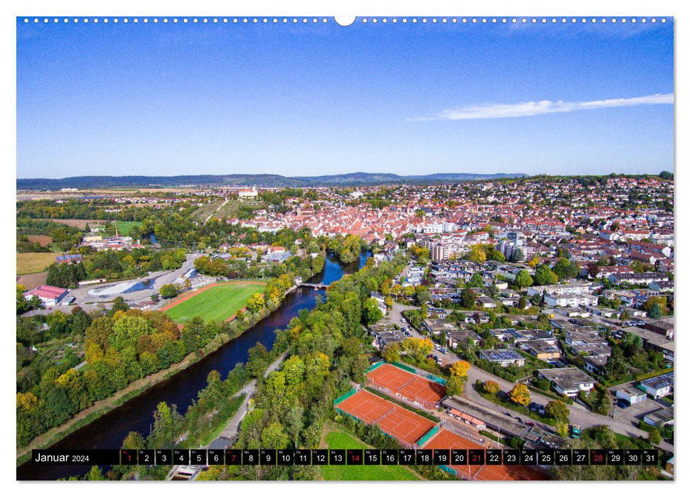 Ausblicke - Baden-Württemberg von Oben (CALVENDO Wandkalender 2024)