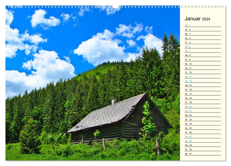 Slowakei - Abseits der Hohen Tatra (CALVENDO Premium Wandkalender 2024)