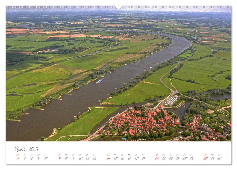 Die Elbe Impressionen (CALVENDO Premium Wandkalender 2024)