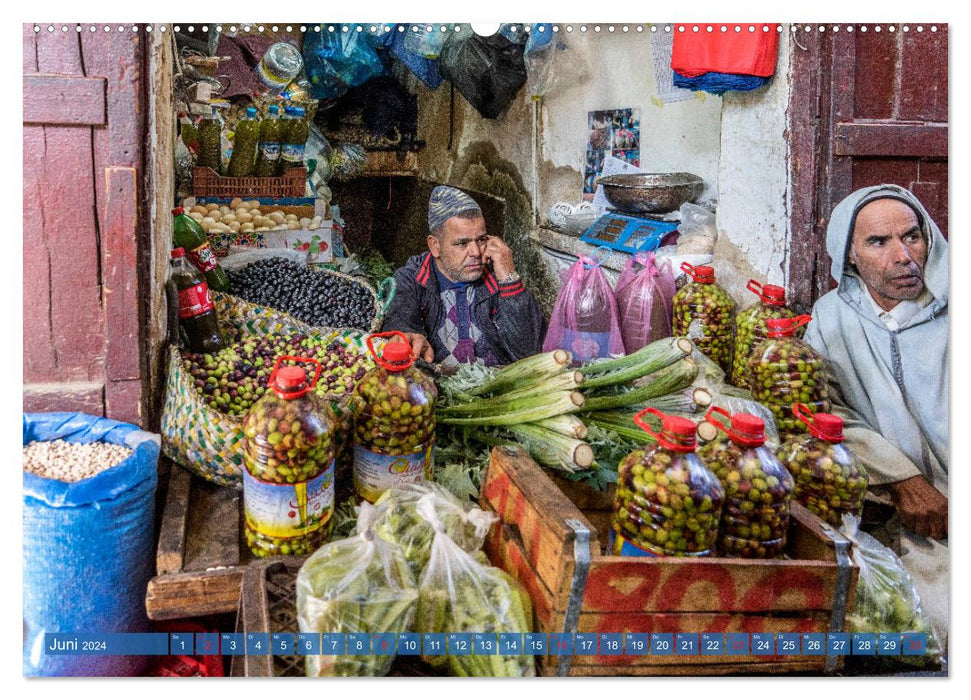 Die Farben Marokkos (CALVENDO Premium Wandkalender 2024)