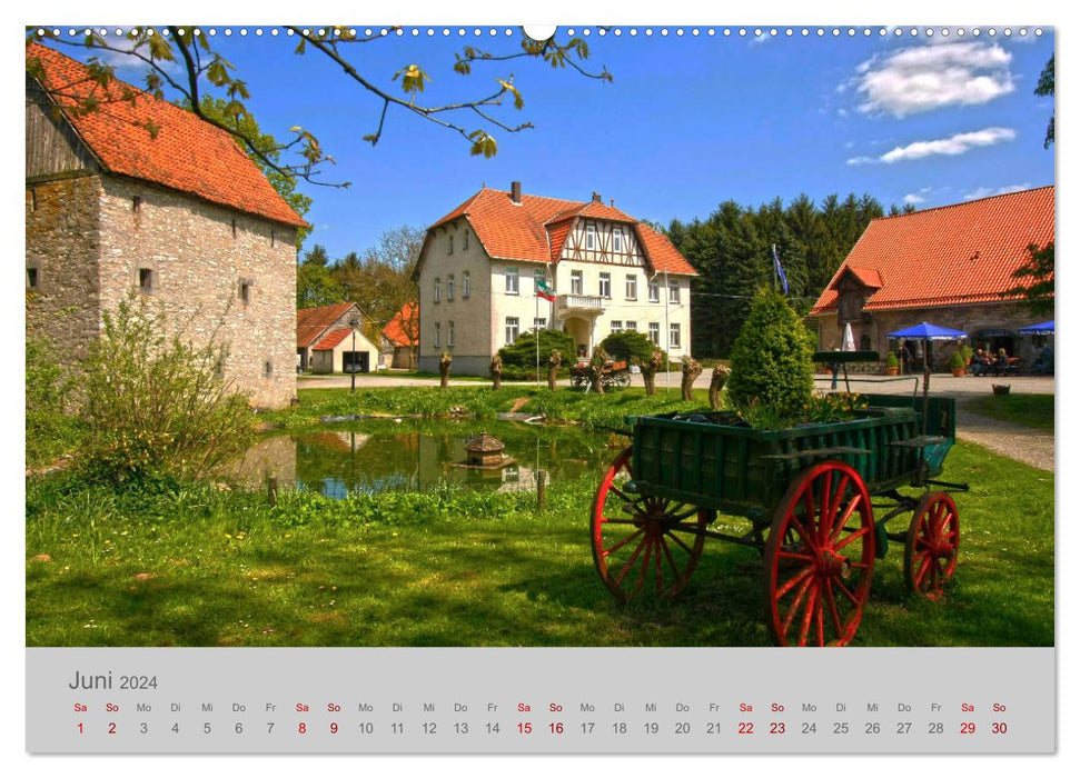 Paderborn Domstadt am Eggegebirge (CALVENDO Premium Wandkalender 2024)