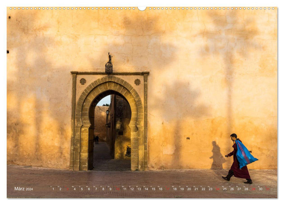 Die Farben Marokkos (CALVENDO Wandkalender 2024)