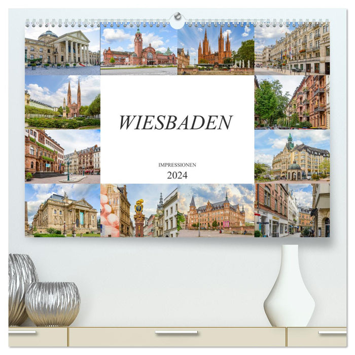 Wiesbaden Impressionen (CALVENDO Premium Wandkalender 2024)