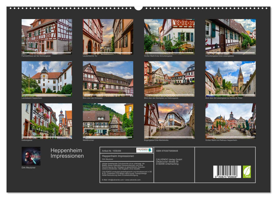 Heppenheim Impressionen (CALVENDO Premium Wandkalender 2024)