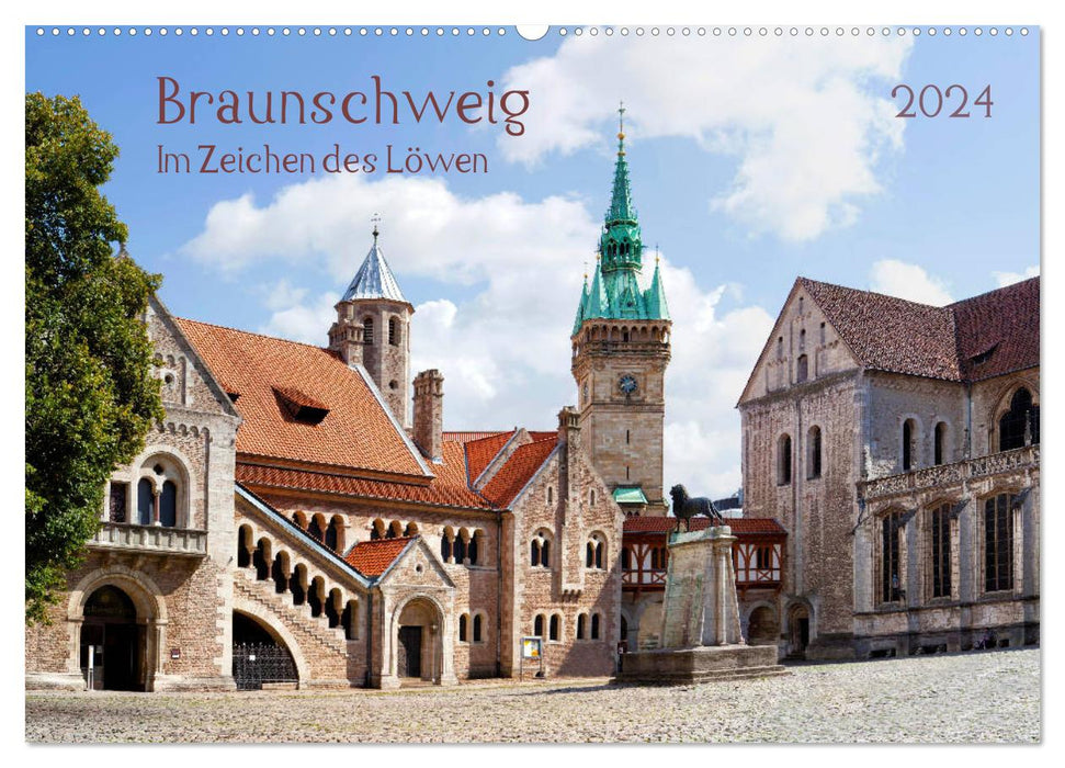 Braunschweig Im Zeichen des Löwen (CALVENDO Wandkalender 2024)