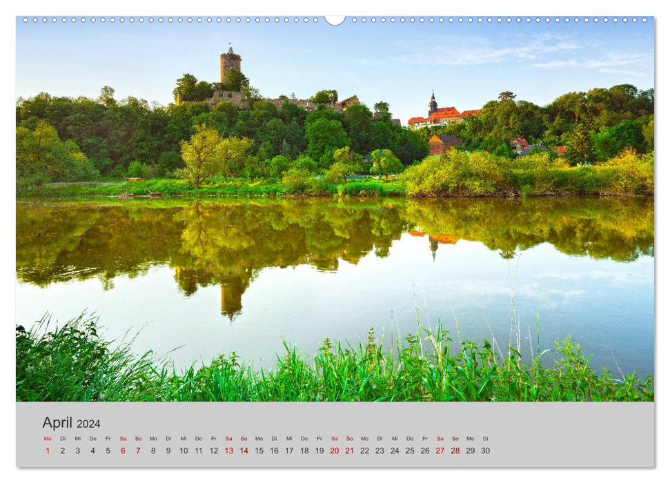 Die Saale Von Franken zur Elbe (CALVENDO Premium Wandkalender 2024)