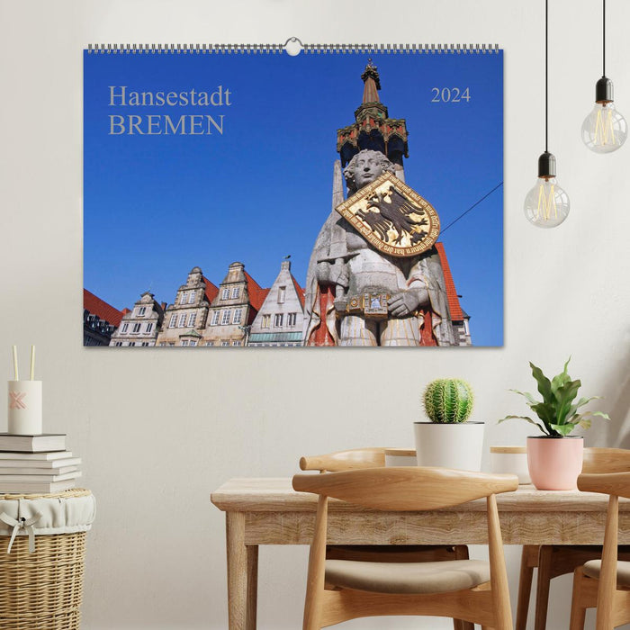 Ville hanséatique de Brême (calendrier mural CALVENDO 2024) 