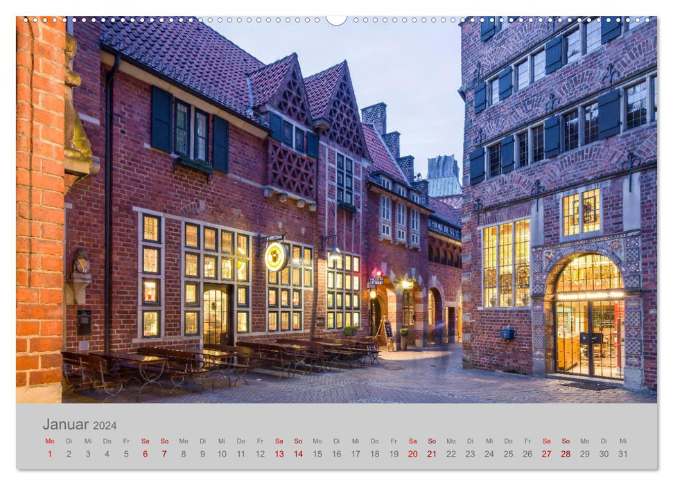 Hansestadt Bremen (CALVENDO Wandkalender 2024)