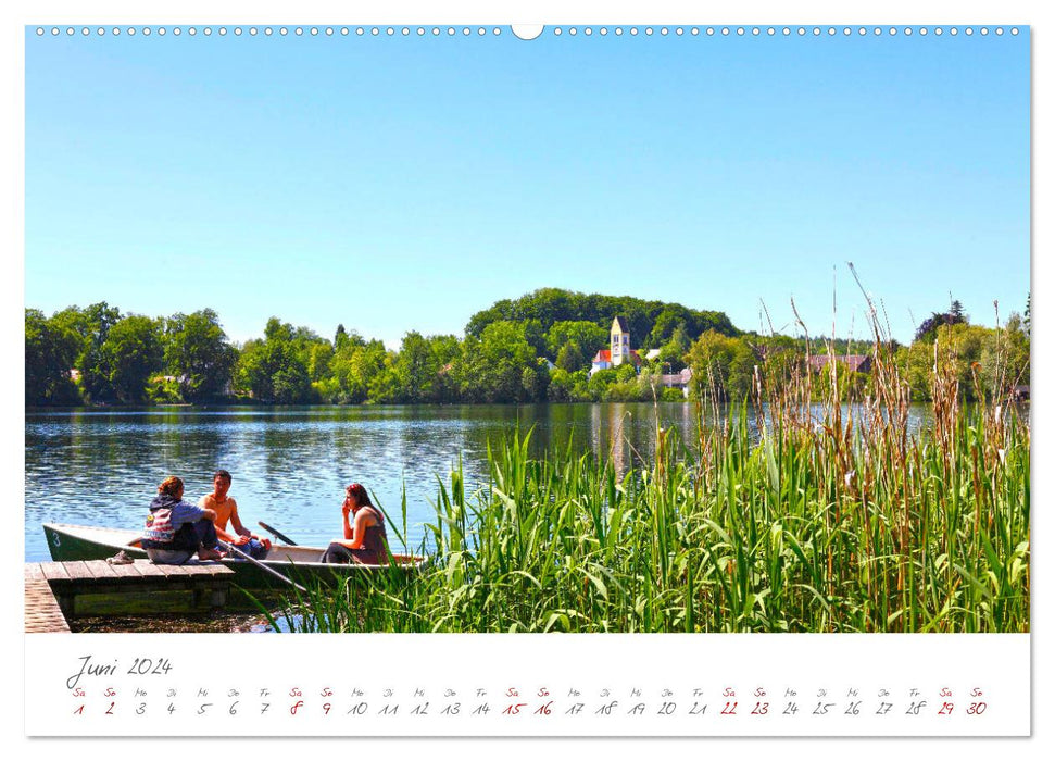 Das Fünf-Seen-Land Oberbayern (CALVENDO Premium Wandkalender 2024)