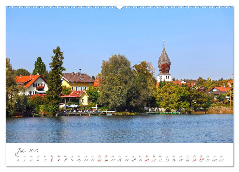 La région des cinq lacs de Haute-Bavière (Calvendo Premium Wall Calendar 2024) 