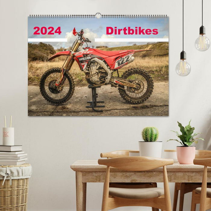 Motos tout-terrain 2024 (calendrier mural CALVENDO 2024) 