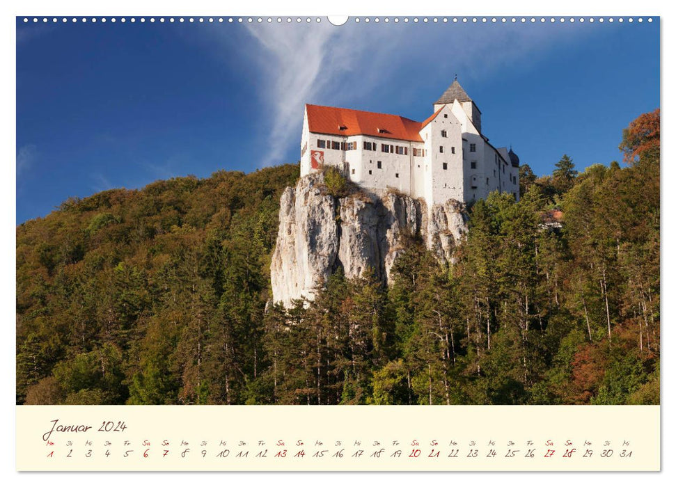 Burgen in Bayern Bayerns trutzige Vergangenheit (CALVENDO Wandkalender 2024)