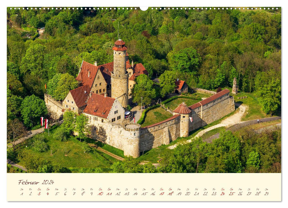 Burgen in Bayern Bayerns trutzige Vergangenheit (CALVENDO Wandkalender 2024)