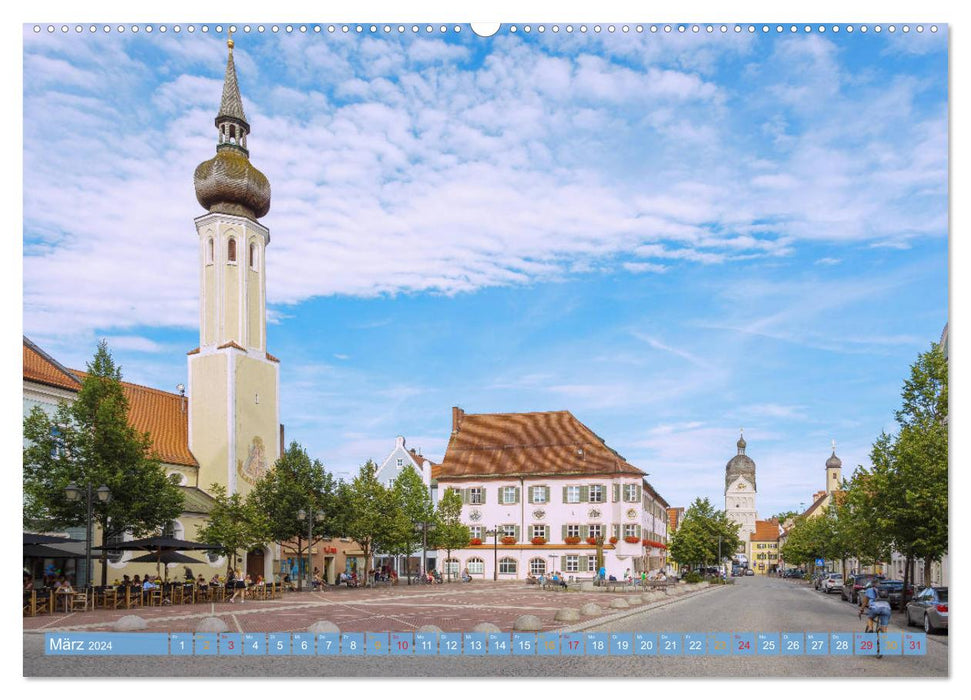 Herzogstadt Erding (Calvendo Premium Calendrier mural 2024) 