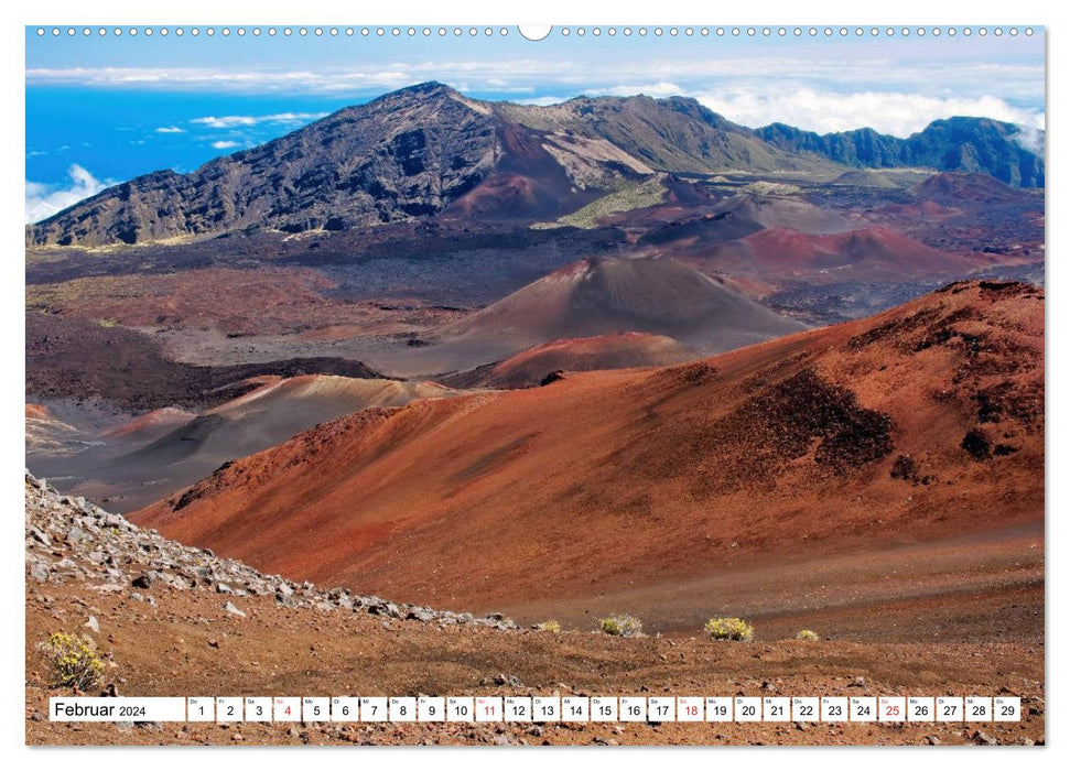Hawaii - Vulkan- und Inselparadies im Pazifik (CALVENDO Premium Wandkalender 2024)