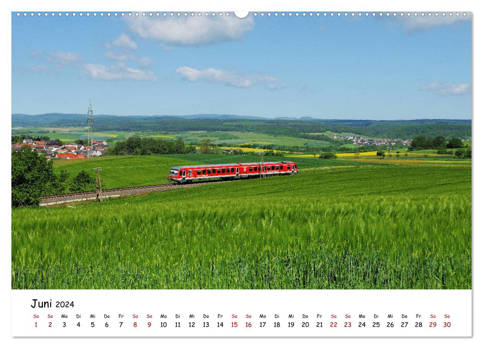 Hessische Nebenbahnen - Unterwegs in Nordhessen (CALVENDO Premium Wandkalender 2024)
