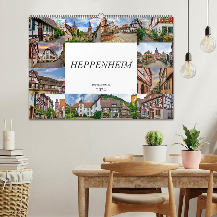 Impressions Heppenheim (calendrier mural CALVENDO 2024) 