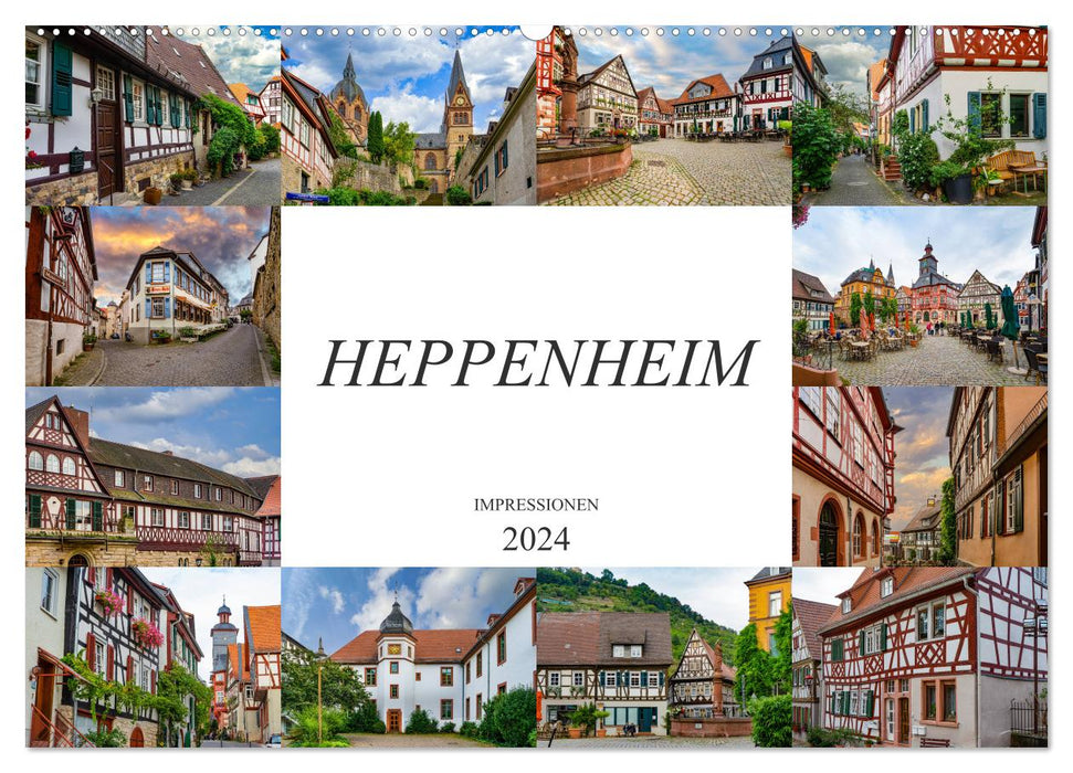 Impressions Heppenheim (calendrier mural CALVENDO 2024) 
