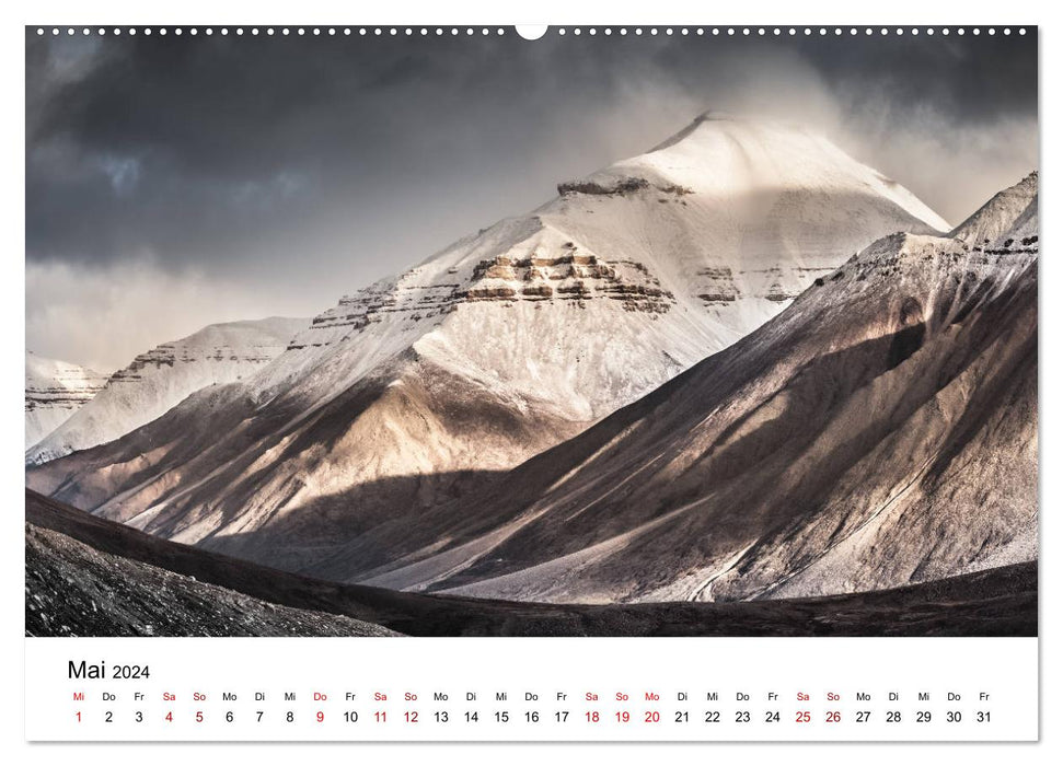 Spitzbergenkalender (CALVENDO Premium Wandkalender 2024)