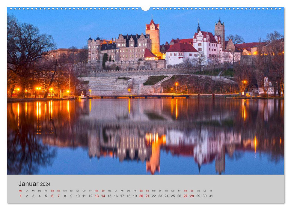 La Saale De la Franconie à l'Elbe (Calendrier mural CALVENDO 2024) 