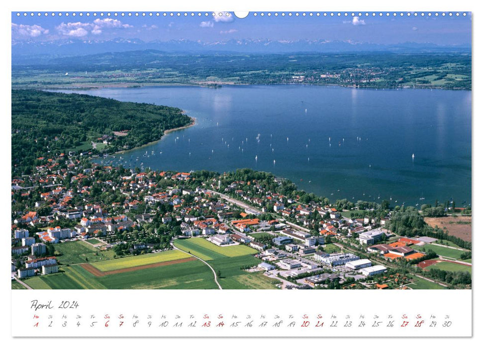 La région des cinq lacs de Haute-Bavière (calendrier mural CALVENDO 2024) 