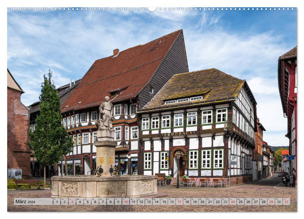 Structure historique à colombages - Ville d'Einbeck (Calendrier mural CALVENDO Premium 2024) 