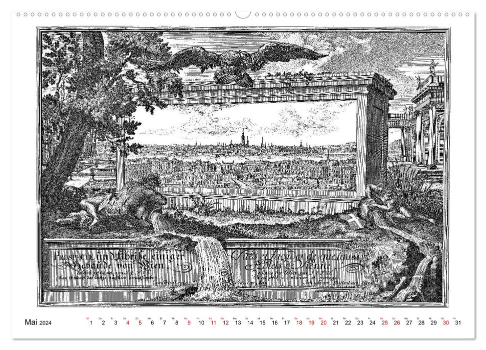 TU FELIX AUSTRIA - Vienne dans des vues anciennes (Calvendo Premium Wall Calendar 2024) 