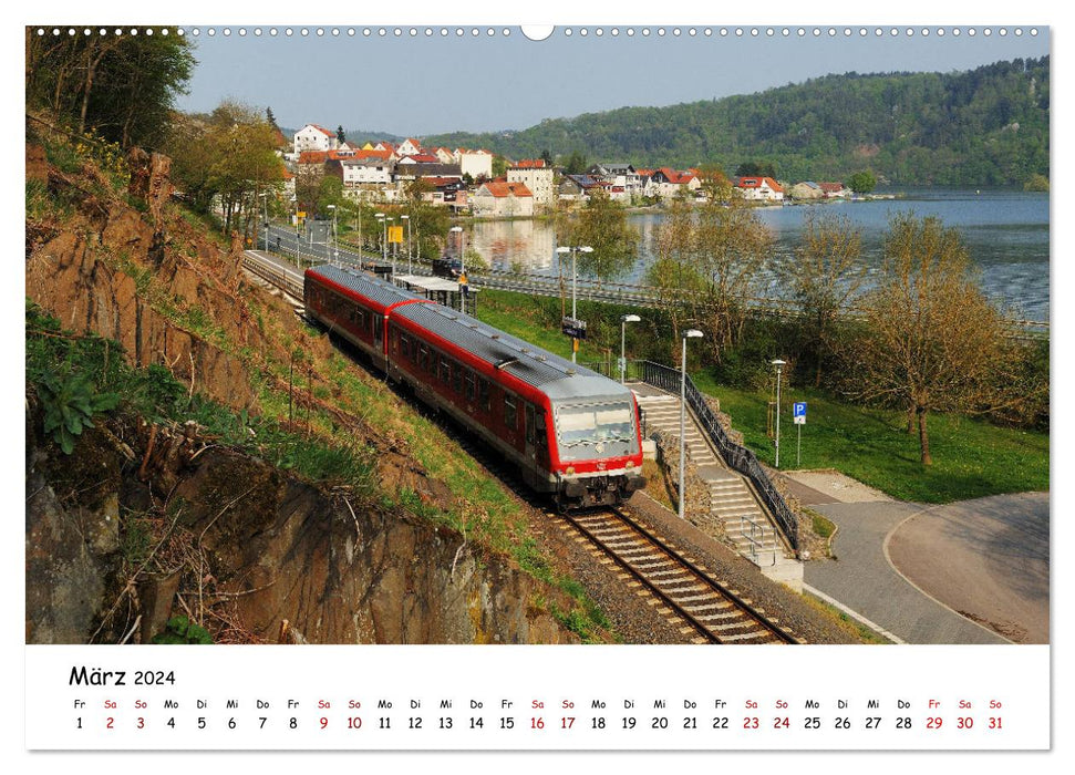 Hessische Nebenbahnen - Unterwegs in Nordhessen (CALVENDO Wandkalender 2024)