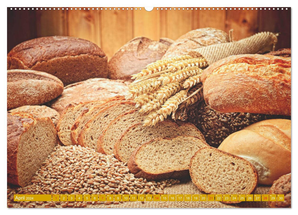 Pain et viennoiseries. Les belles choses de la boulangerie (Calendrier mural CALVENDO Premium 2024) 