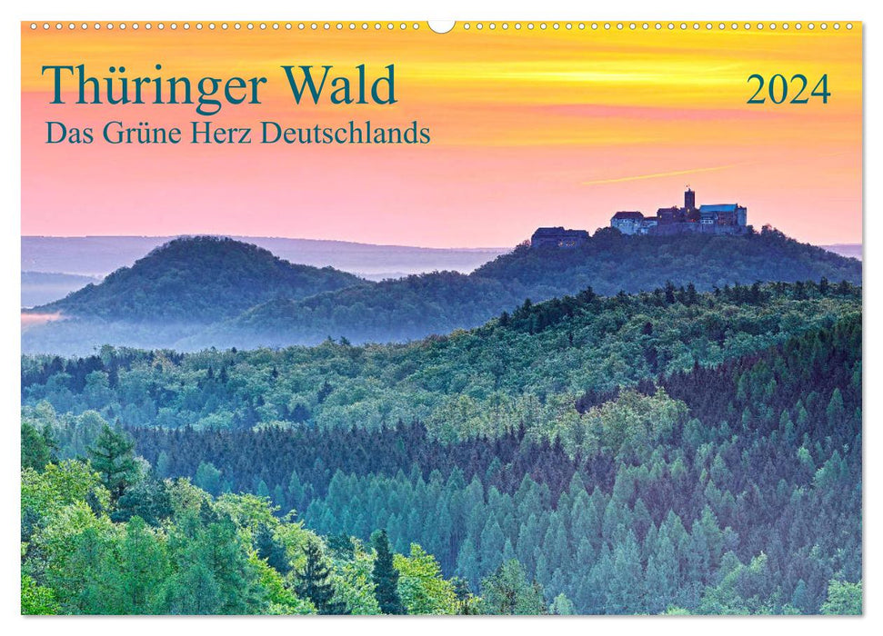 Thüringer Wald Das Grüne Herz Deutschlands (CALVENDO Wandkalender 2024)