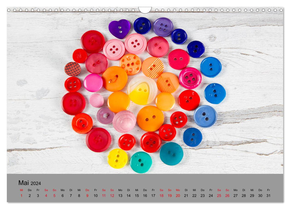 Le type de boutons (Calendrier mural CALVENDO 2024) 