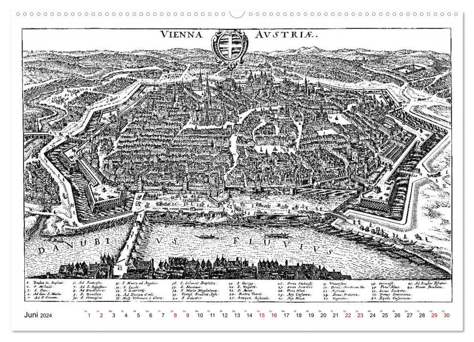 TU FELIX AUSTRIA - Wien in alten Ansichten (CALVENDO Wandkalender 2024)