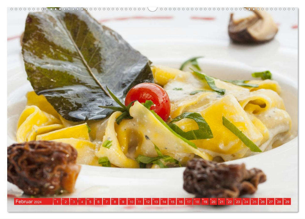 Pasta. Spaghetti und Co.: Exquisites aus der Nudelküche (CALVENDO Wandkalender 2024)