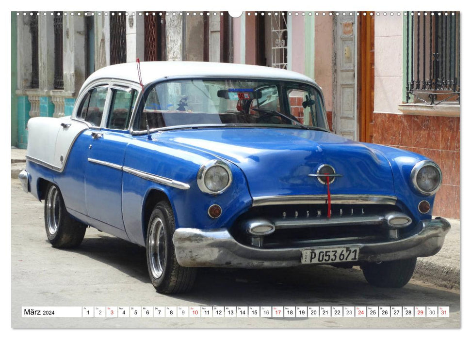 OLDSMOBILE 1955 - Ein US-Oldtimer in Kuba (CALVENDO Wandkalender 2024)