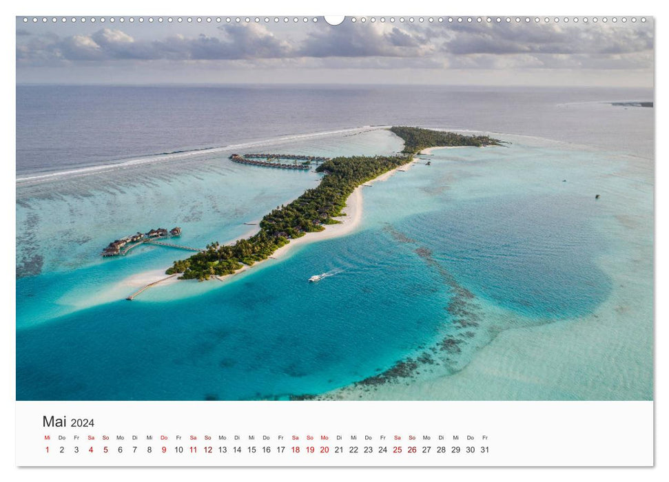 Malediven - Die schönsten Strände der Welt. (CALVENDO Premium Wandkalender 2024)