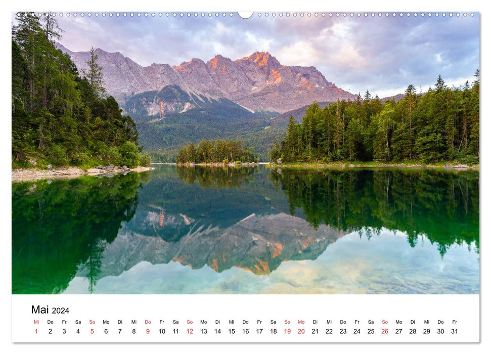 Deutschlands Landschaften - Vom Meer bis zu den Alpen (CALVENDO Premium Wandkalender 2024)