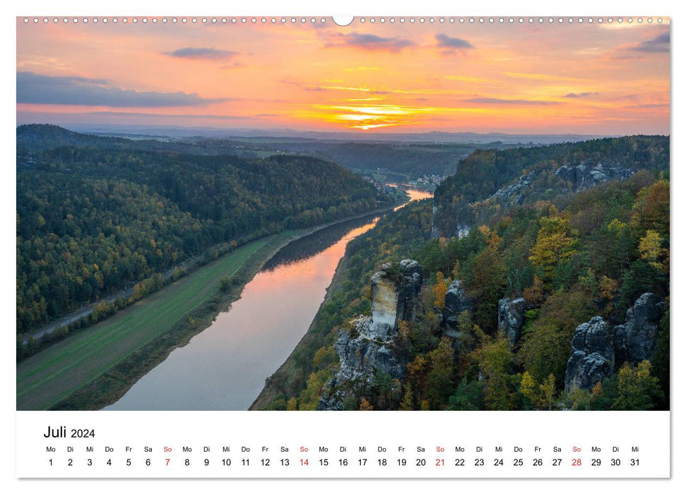 Deutschlands Landschaften - Vom Meer bis zu den Alpen (CALVENDO Premium Wandkalender 2024)