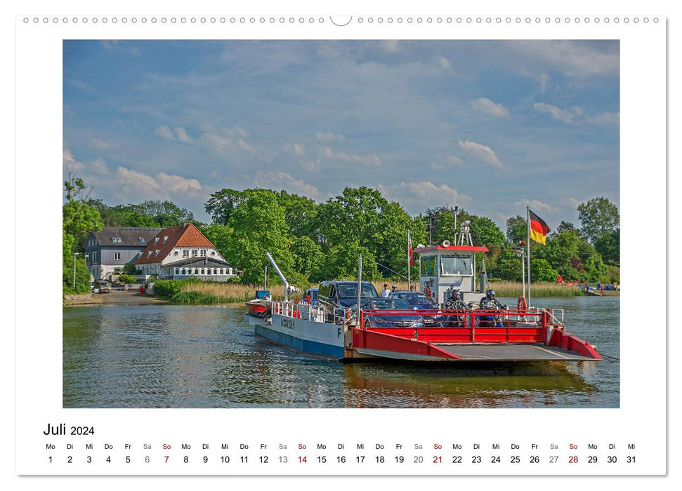 Schleswig und die Schlei - von Schloss Gottorf bis Schleimünde (CALVENDO Premium Wandkalender 2024)