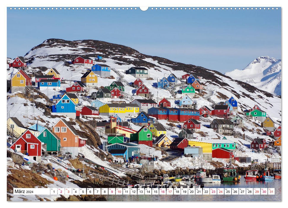 Grönland - Wildes, weites Land (CALVENDO Wandkalender 2024)