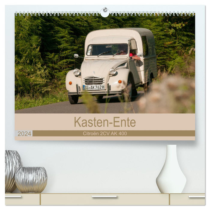 Kasten - Ente Citroën 2 CV AK 400 (CALVENDO Premium Wandkalender 2024)