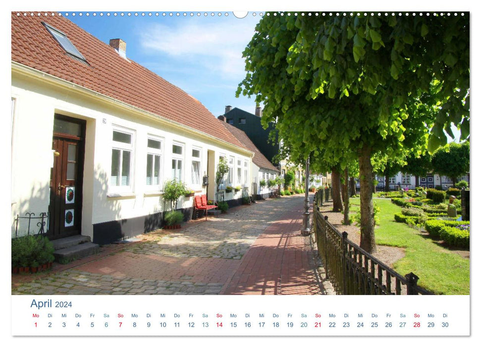 Der Holm 2024. Historische Fischersiedlung in Schleswig (CALVENDO Premium Wandkalender 2024)