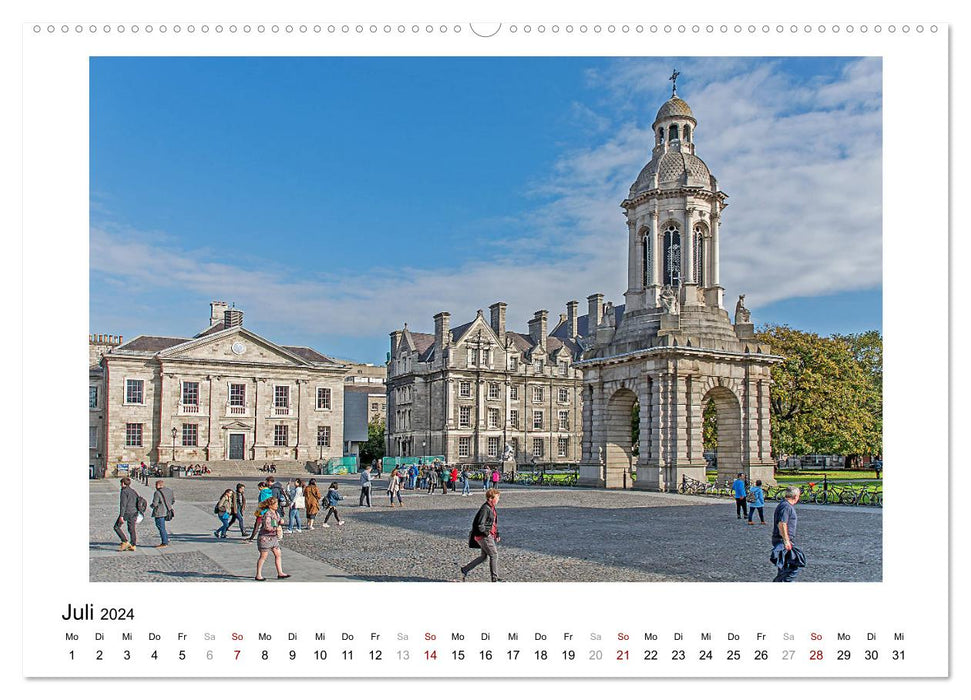 Dublin bunt, lebendig, spannend (CALVENDO Premium Wandkalender 2024)