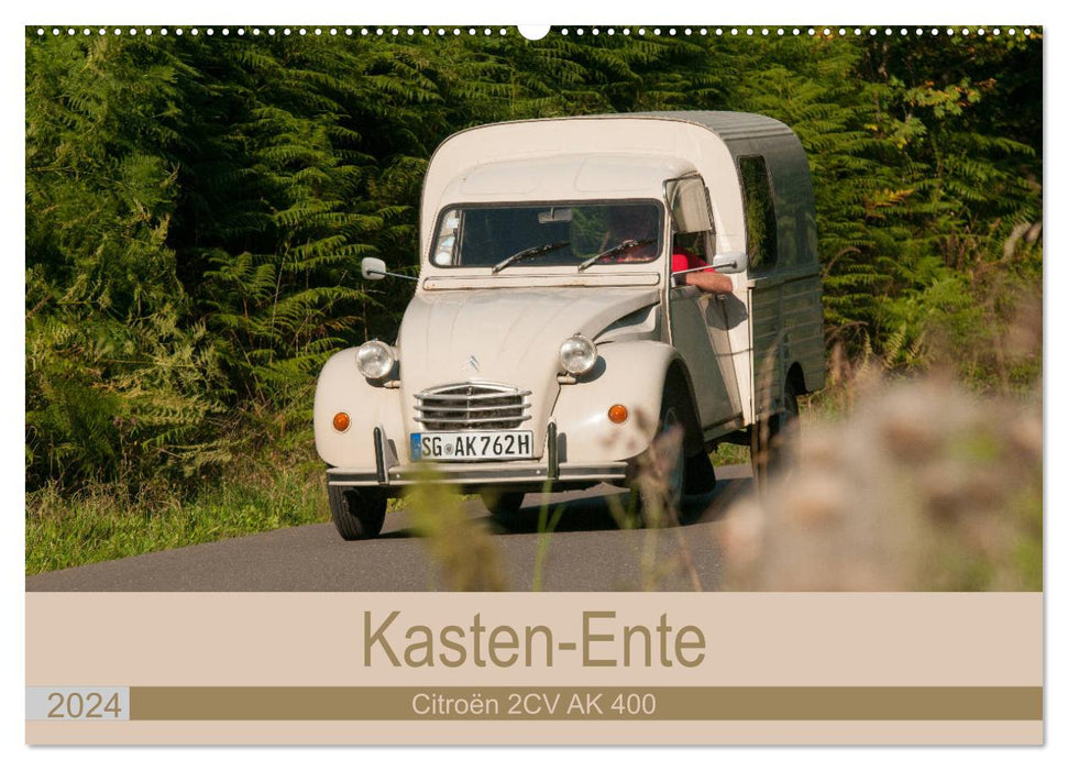 Kasten - Ente Citroën 2 CV AK 400 (CALVENDO Wandkalender 2024)