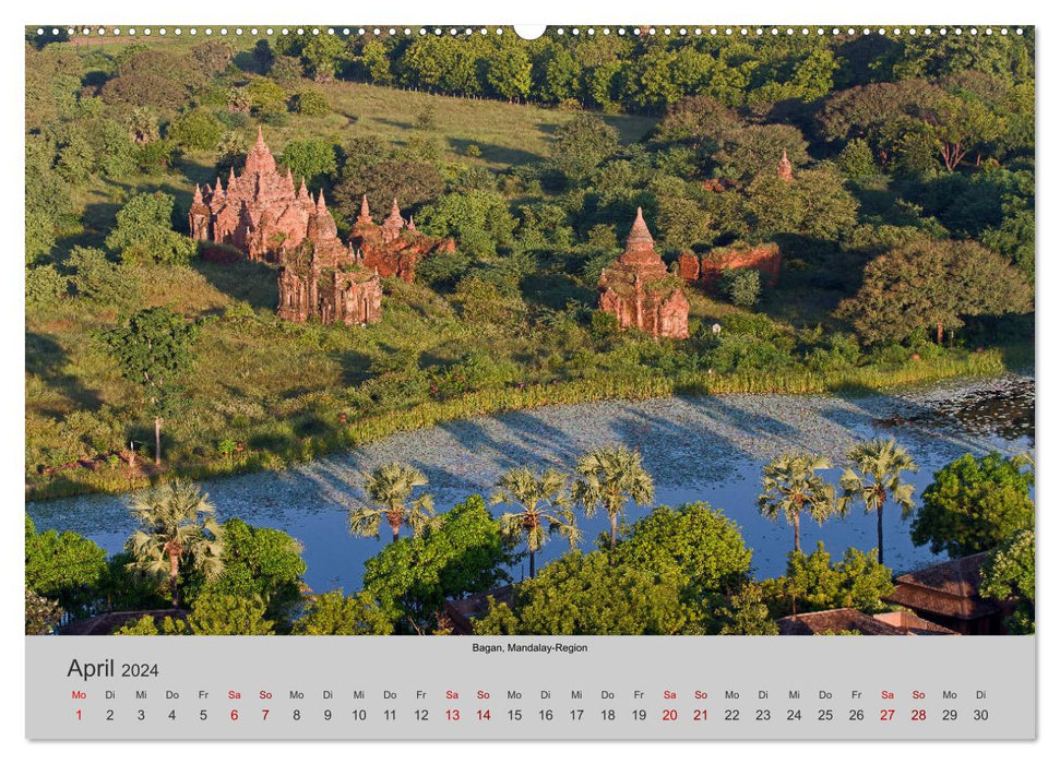 Myanmar 2024 (CALVENDO Premium Wandkalender 2024)