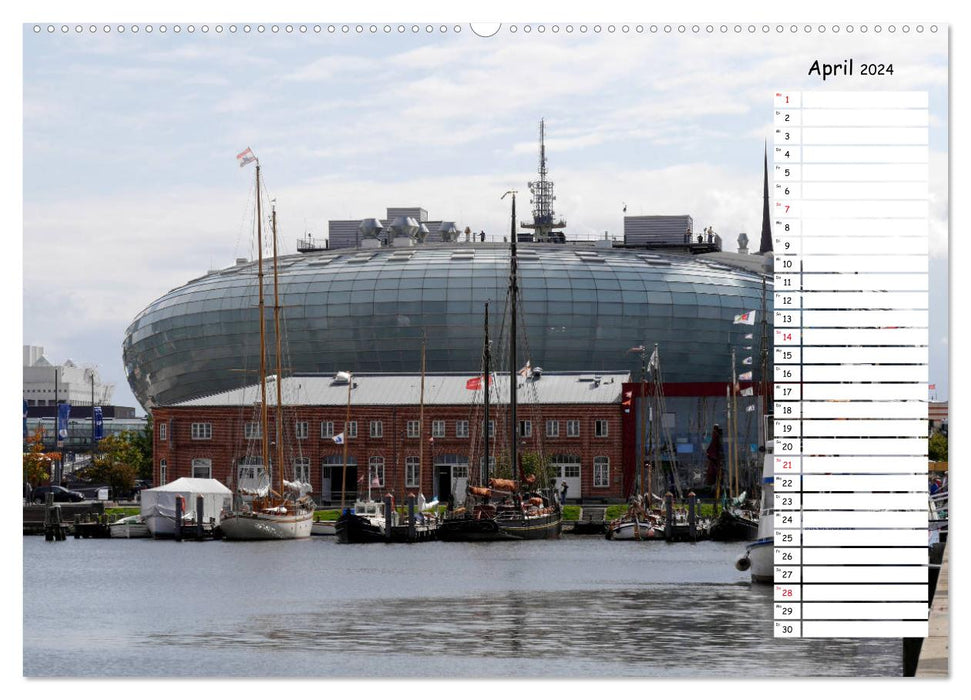 Bremerhaven - Seestadt an der Nordseeküste Geburtstagskalender (CALVENDO Wandkalender 2024)