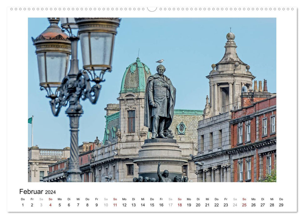 Dublin bunt, lebendig, spannend (CALVENDO Wandkalender 2024)