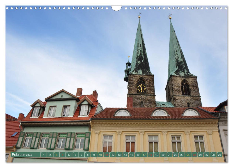 Quedlinburg - Stadt mit 1.200 Fachwerkhäusern (CALVENDO Wandkalender 2024)