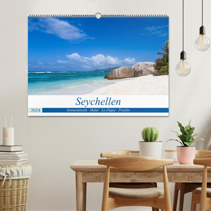 Seychellen. Sonneninseln - Mahé, La Digue, Praslin (CALVENDO Wandkalender 2024)