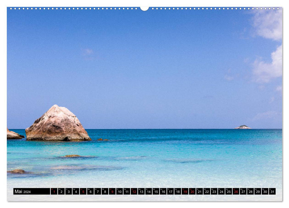 Seychellen. Sonneninseln - Mahé, La Digue, Praslin (CALVENDO Wandkalender 2024)