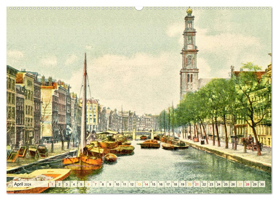 Amsterdam um 1900 (CALVENDO Premium Wandkalender 2024)